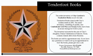 Tenderfoot Books Postcard